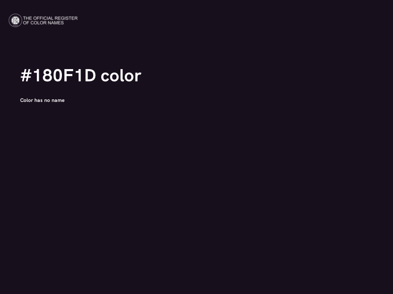 #180F1D color image