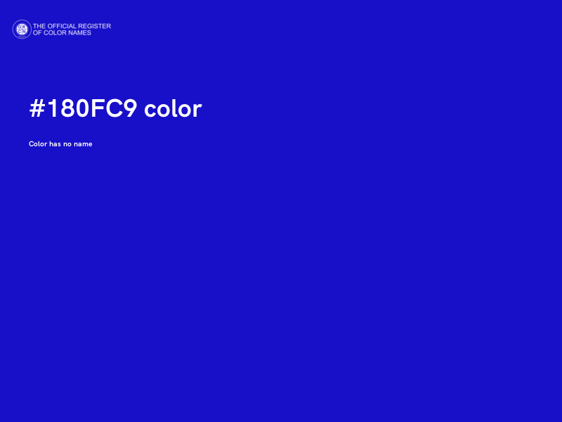 #180FC9 color image