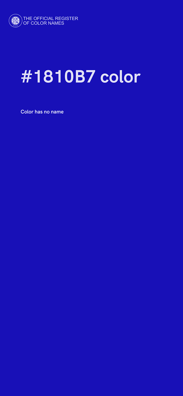 #1810B7 color image