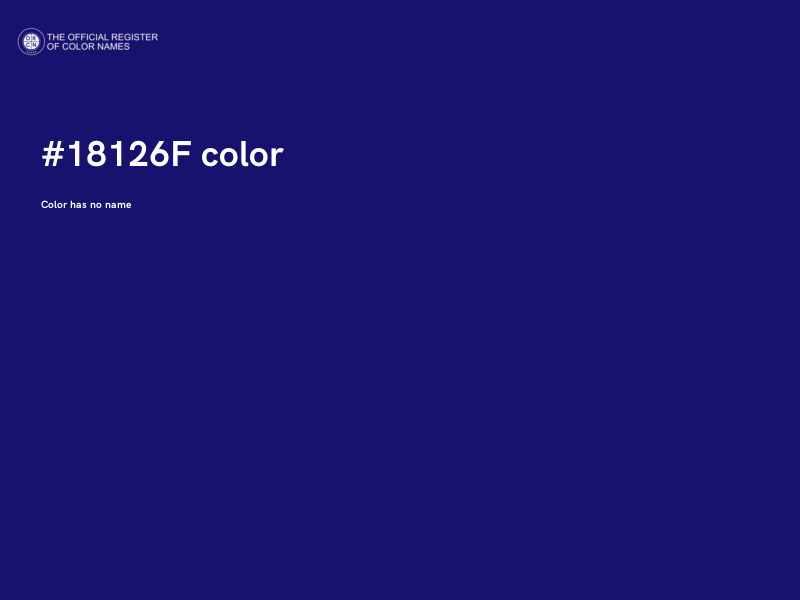 #18126F color image
