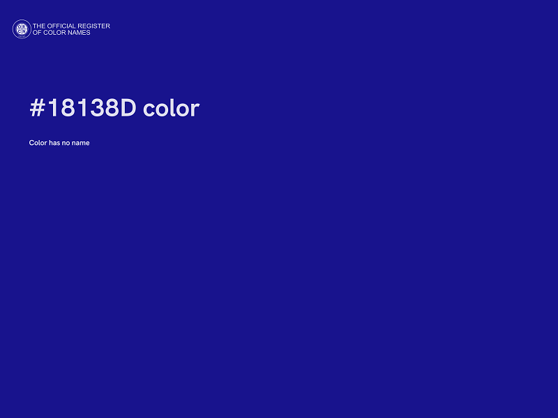 #18138D color image