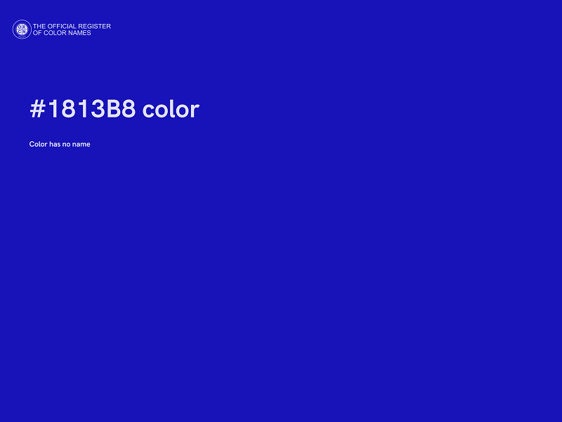 #1813B8 color image