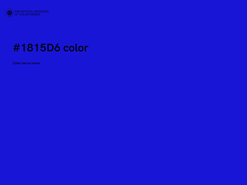 #1815D6 color image
