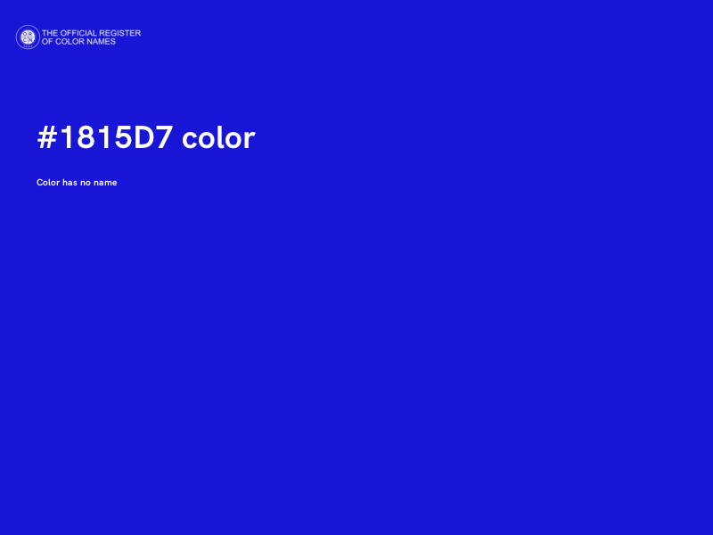 #1815D7 color image
