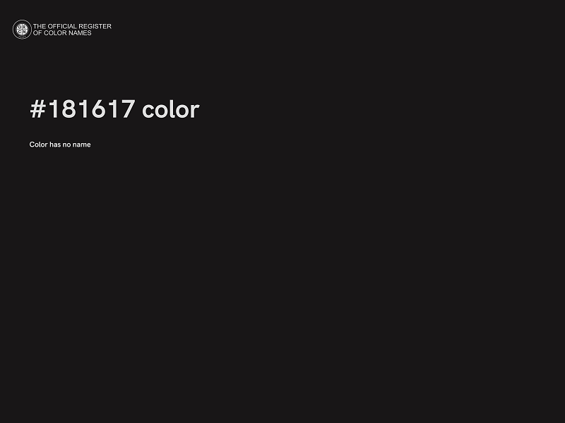 #181617 color image