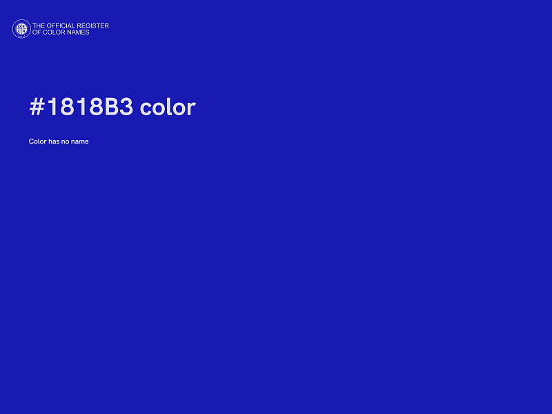 #1818B3 color image