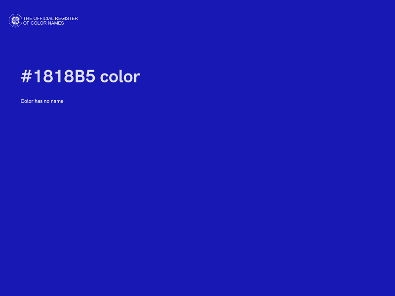 #1818B5 color image