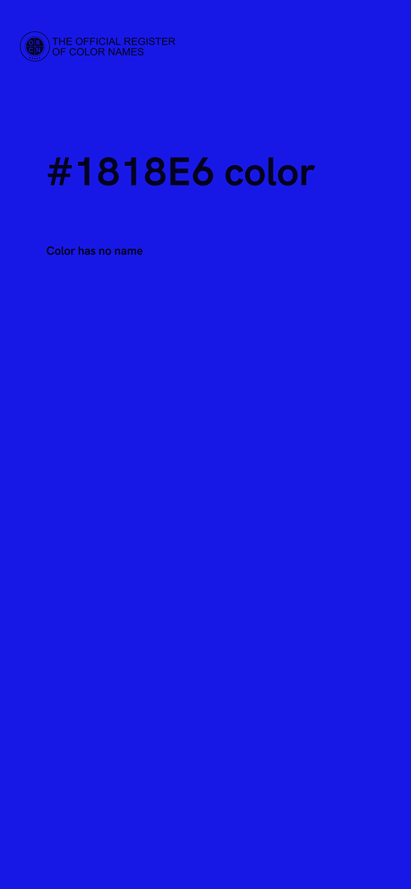 #1818E6 color image