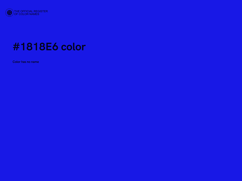#1818E6 color image