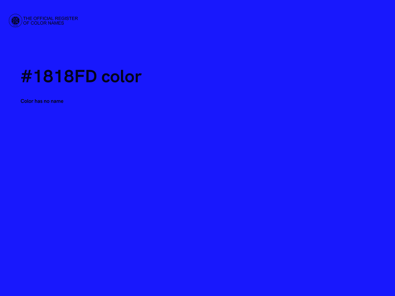 #1818FD color image