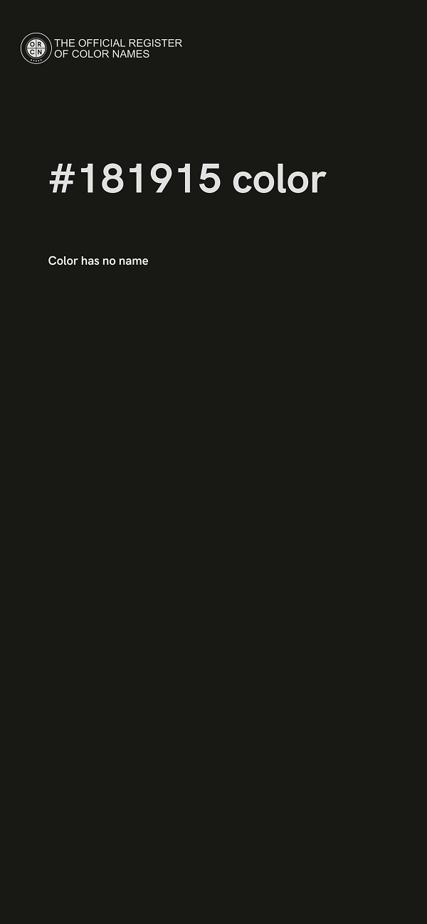 #181915 color image