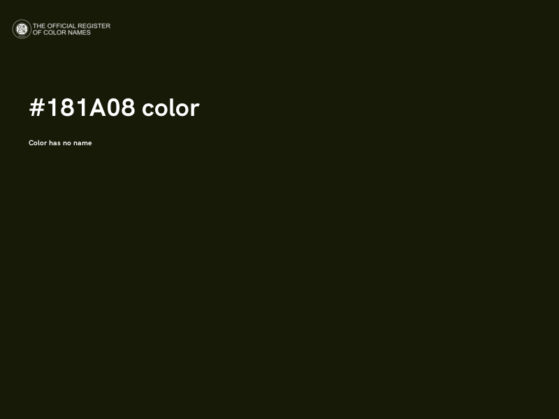 #181A08 color image