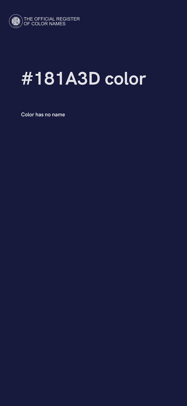 #181A3D color image