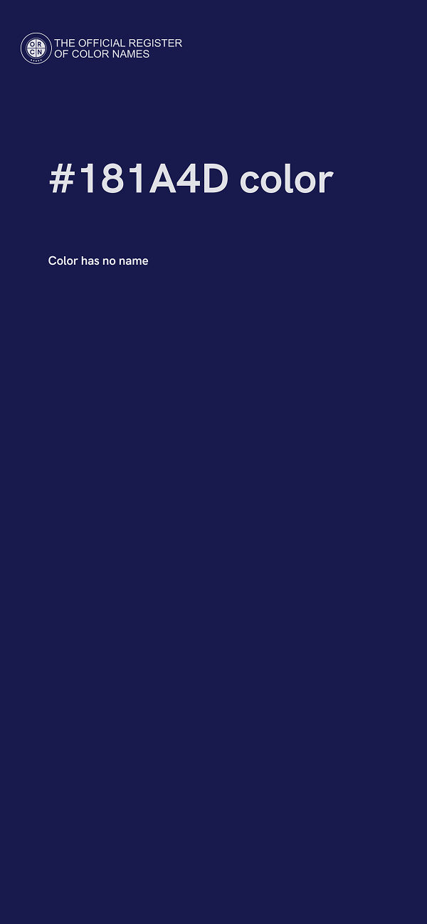 #181A4D color image