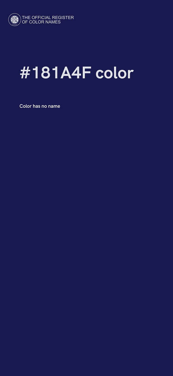 #181A4F color image