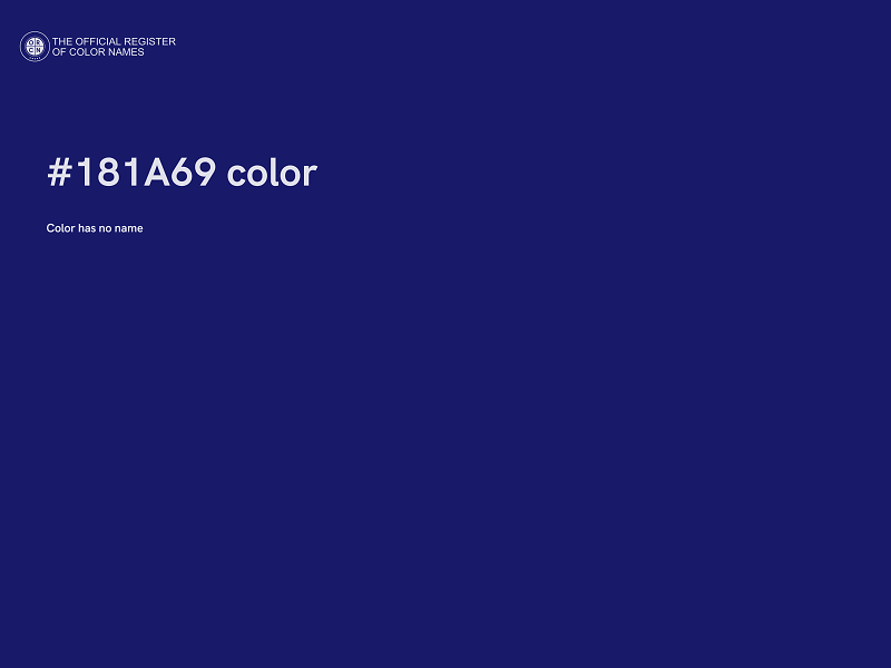 #181A69 color image