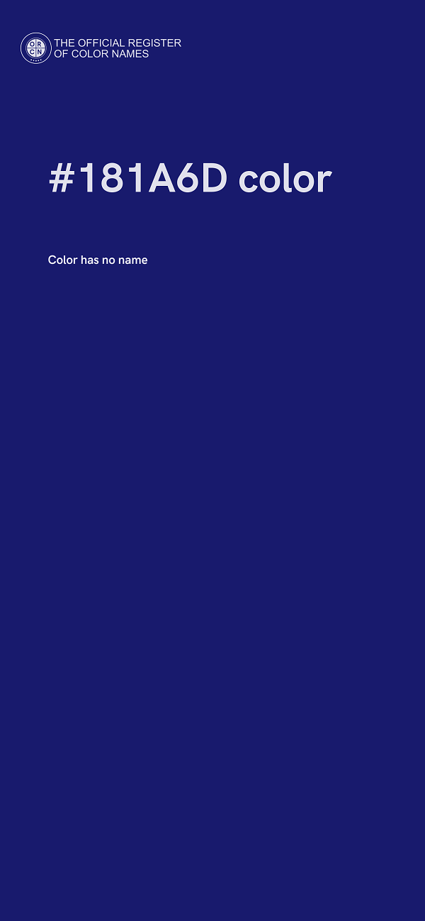 #181A6D color image