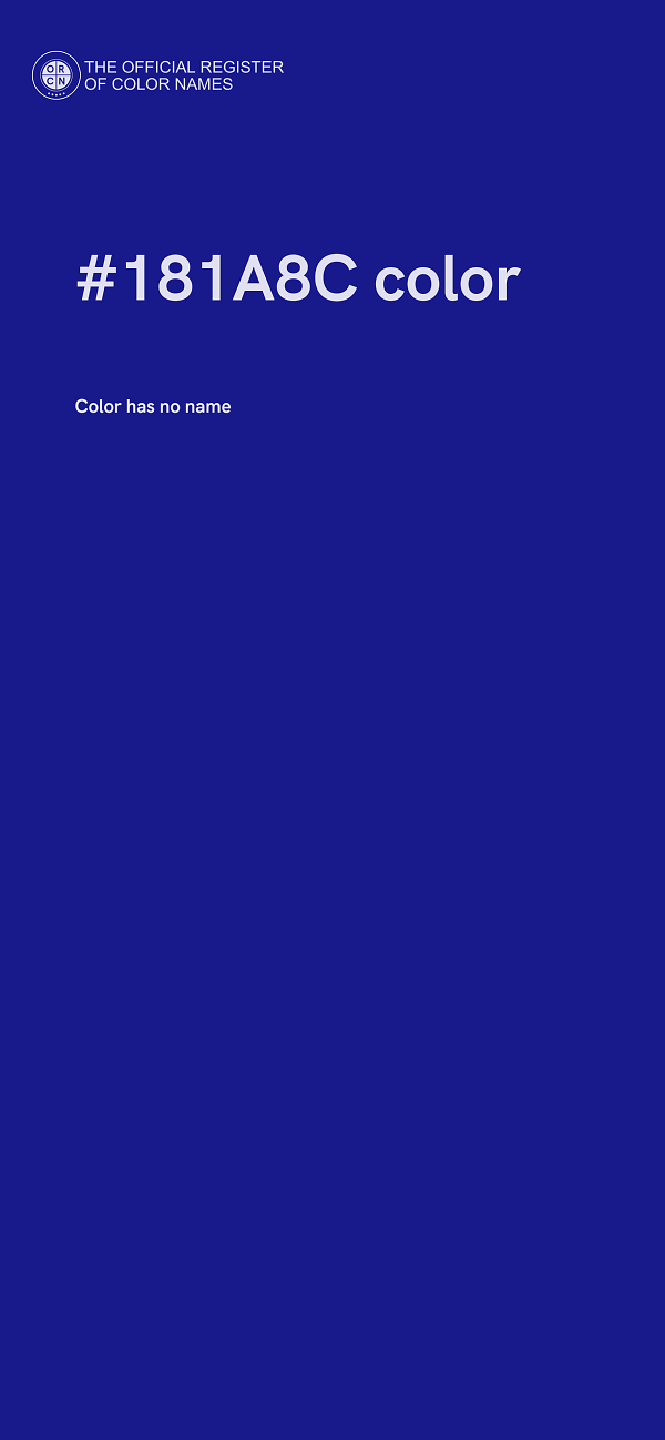 #181A8C color image