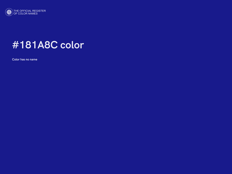 #181A8C color image