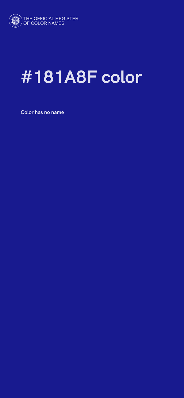 #181A8F color image