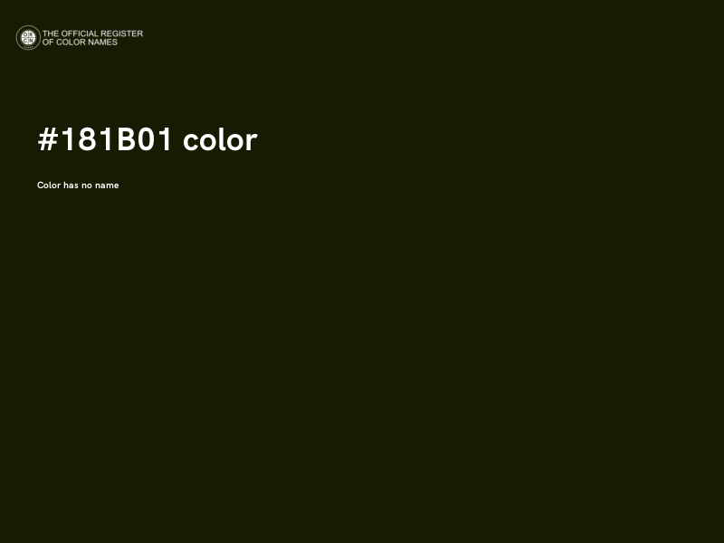 #181B01 color image
