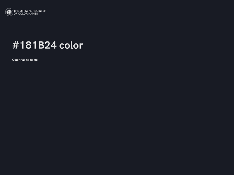 #181B24 color image