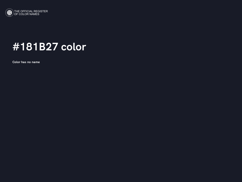 #181B27 color image