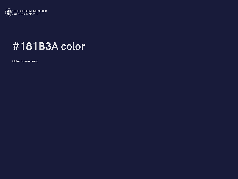 #181B3A color image