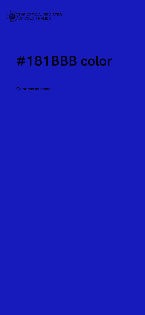#181BBB color image