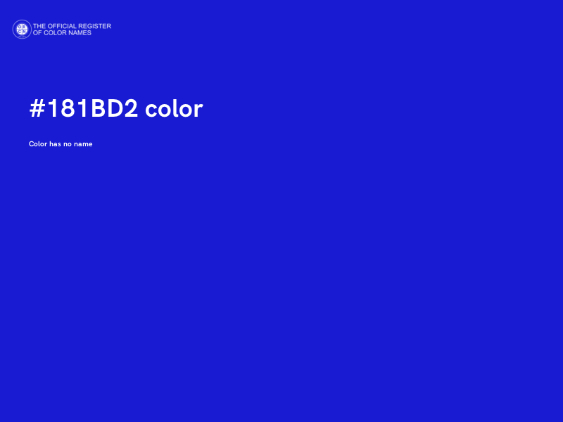 #181BD2 color image