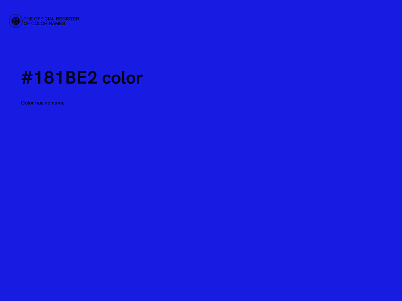 #181BE2 color image