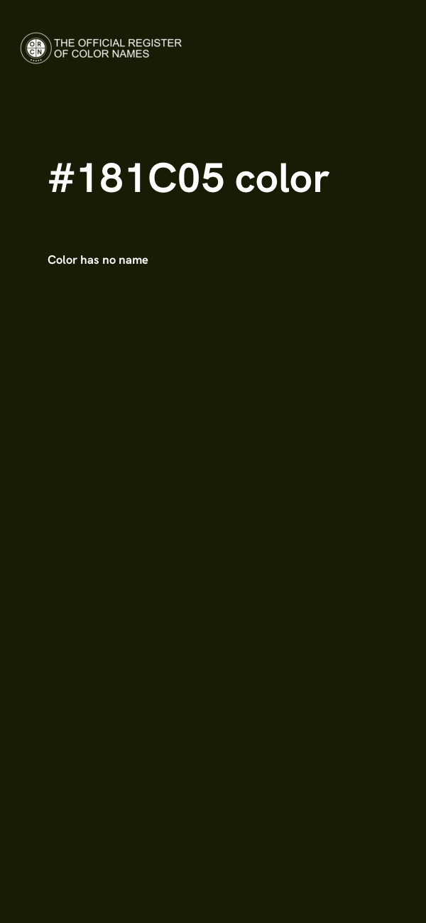 #181C05 color image