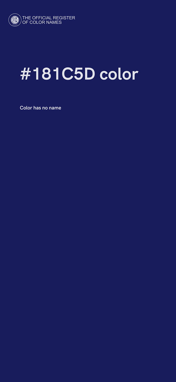 #181C5D color image