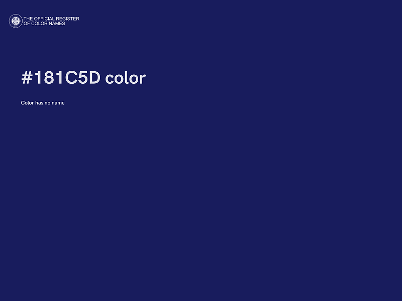 #181C5D color image