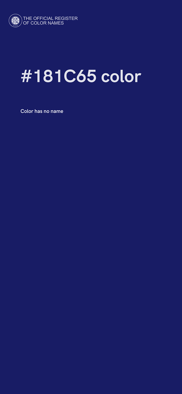#181C65 color image