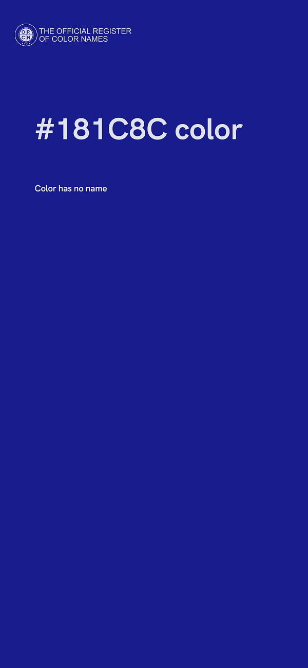 #181C8C color image