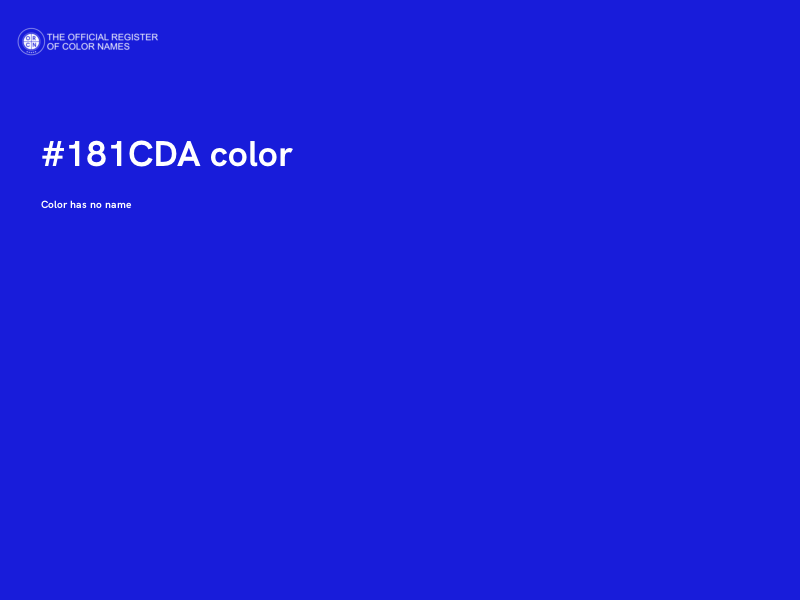 #181CDA color image