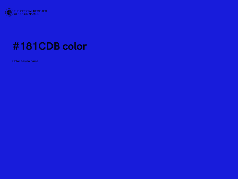 #181CDB color image