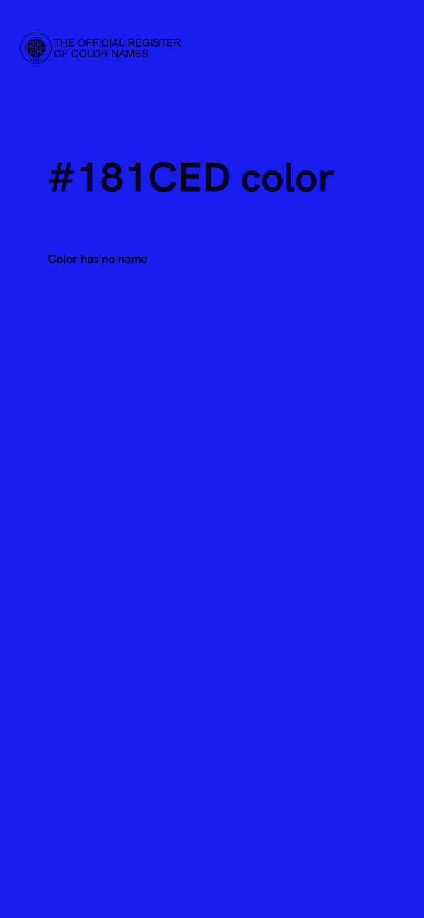 #181CED color image