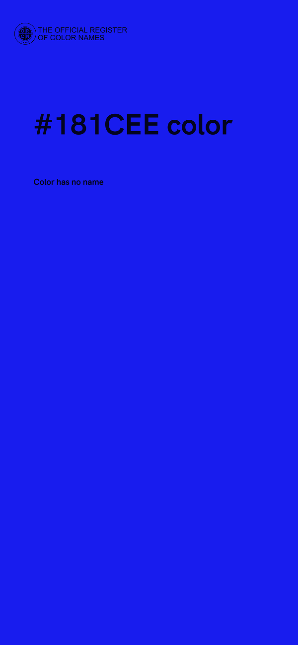 #181CEE color image