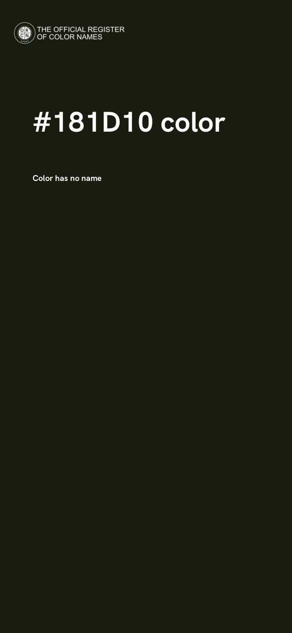 #181D10 color image