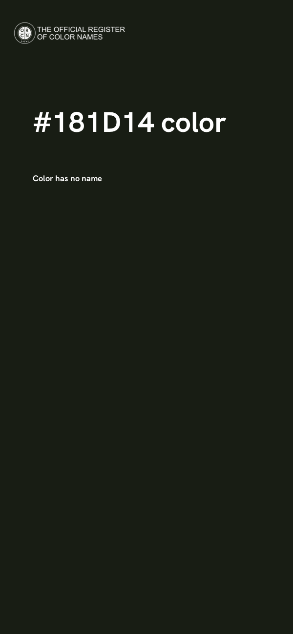 #181D14 color image