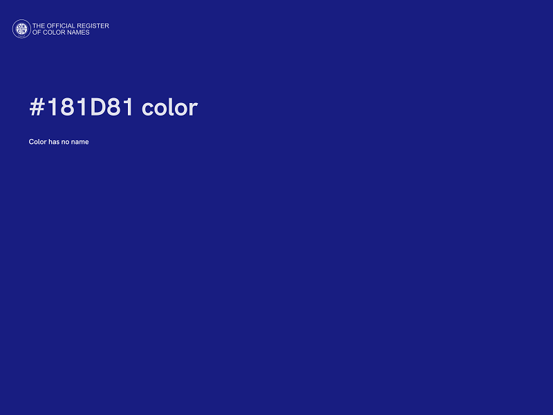 #181D81 color image