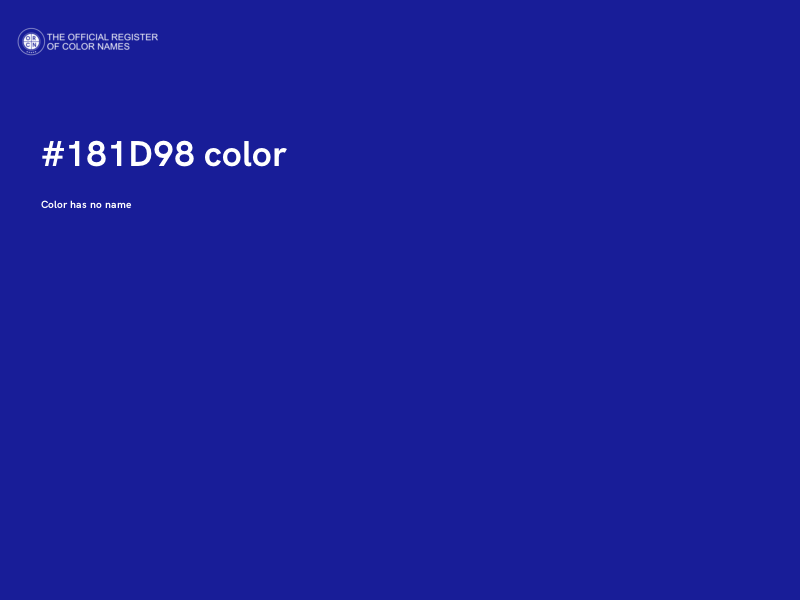 #181D98 color image