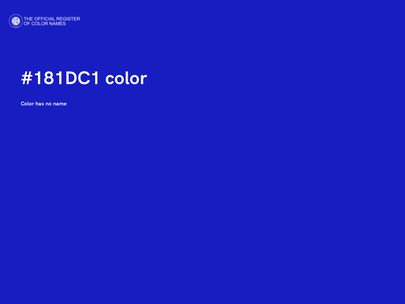 #181DC1 color image