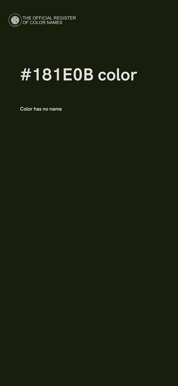 #181E0B color image