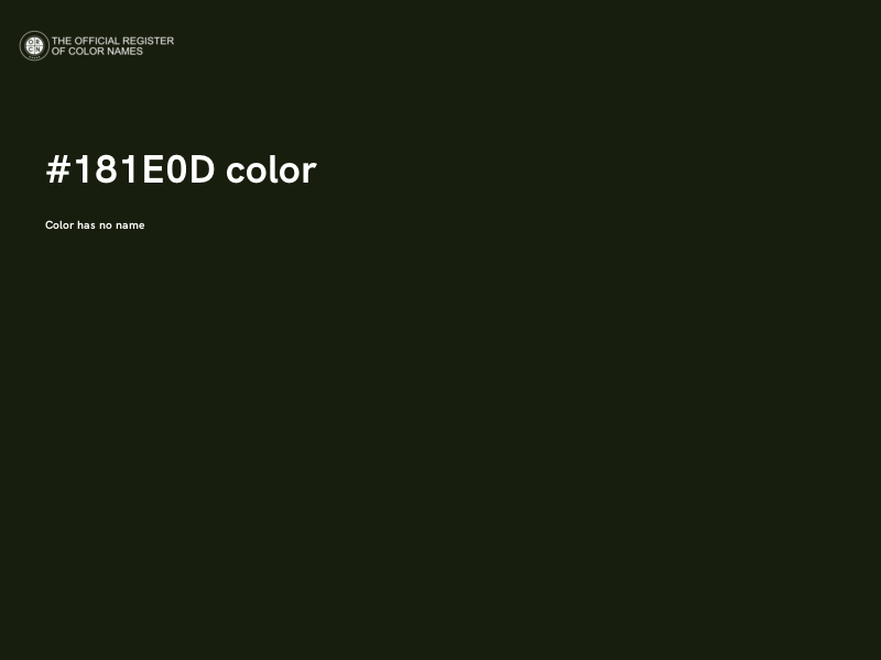 #181E0D color image