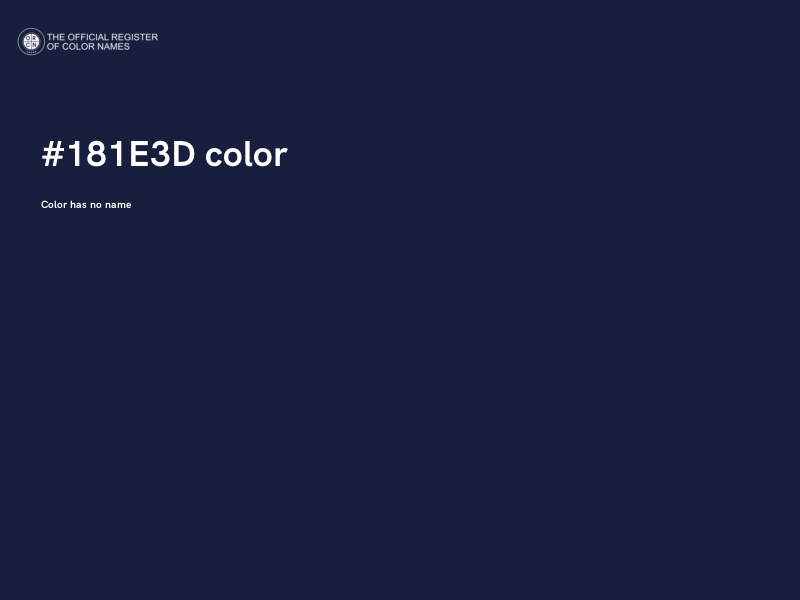 #181E3D color image