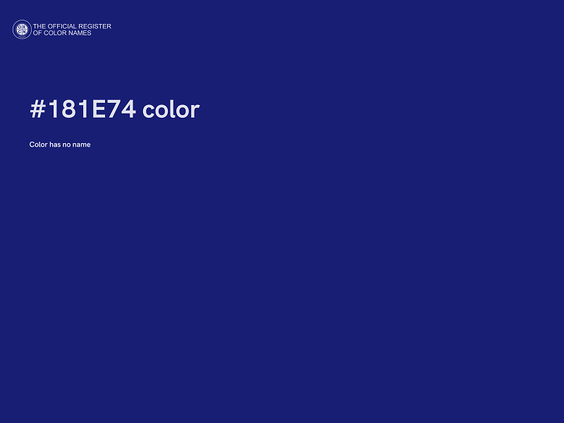 #181E74 color image