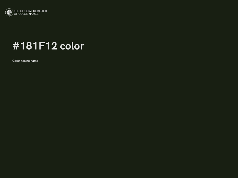 #181F12 color image